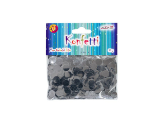 Konfetti KN-3454 srebrne, rozm. 10mm, op.30g