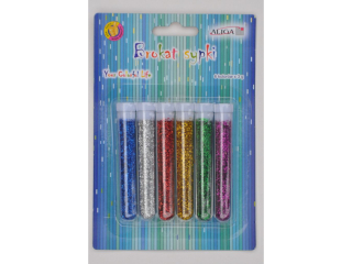 Brokat GL-036 sypki, 6 kolorw x 3g, 
