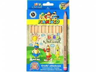 KREDKI 12KOL.JUMBO NATURAL