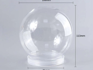 Kule akrylowe ABS-10 z podstawk, rozm. 10, 5cm, op 4szt.
