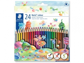 Kredki Noris colour, Wopex, trójkątne, 24 kol., Staedtler