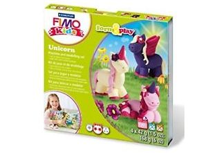 Zestaw Fimo? Kids FormxPlay, Jednorożce, 4x42 g, Staedtler