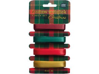 Zestaw wstążek 4x2m CHRISTMAS