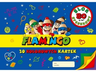 Blok Rys.kolor A4/20 Flamingo [opakowanie=20szt]