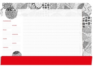 Podkład na biurko-Notes B3-BLACK