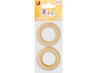 Ringi drewniane RD-2068 4, 5cm op.4szt.