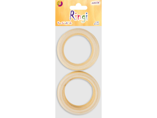 Ringi drewniane RD-2075 6cm op.4szt.