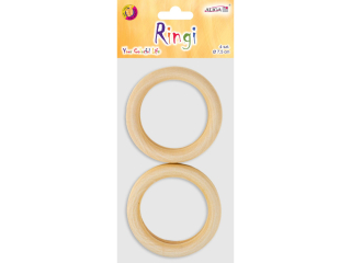 Ringi drewniane RD-2082 7, 5cm op.4szt.