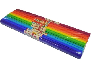 Bibua papierowa marszczona op. 10 szt. Kolor 34 - mix spectrum 8729 [opakowanie=5paczek] (prx)