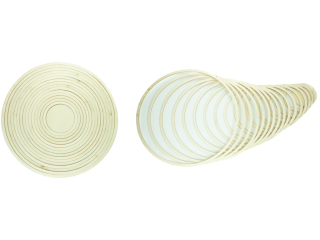 Ringi drewniane RD-5268 gr. 3 mm, szer. 1 cm. Op.16 szt.