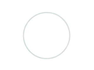 Ring metalowy RB-10 biay r. 10 cm