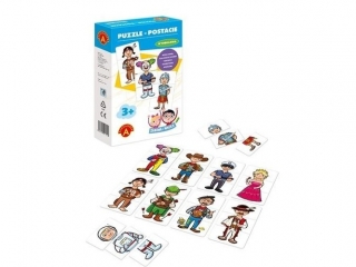 PUZZLE POSTACIE-ZABAWA I NAUKA