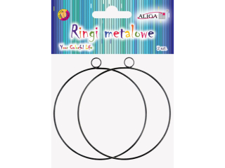 Ringi metalowe RBK-5501 do powieszenia, rozm. 8cm, gr. 1, 5mm, op. 2szt.