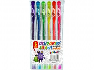 DŁUGOPIS ŻEL.FLUO 6KOL.FJ-G06F