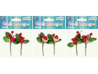 Gazki dekoracyjne DPG-2830 zaw. 3 wzory 10cm.
