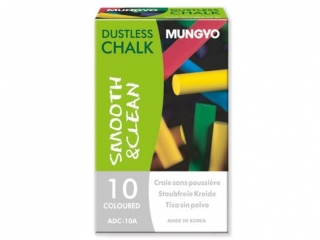 MUNGYO KREDA SZKOLNA NIEPYLĄCA ADC - 10A KOLOROWA 10 SZT.