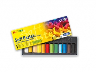 MUNGYO PASTELE SUCHE KRÓTKIE MPS-12 KOMPLET 12 SZT.