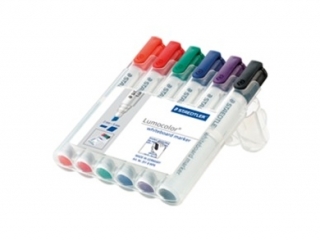 Marker Lumocolor do tablic whiteboard, city, 6 kol. (2, 3, 4, 5, 6, 9) w etui box, Staedtler [opakowanie=5szt]