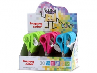 Noyczki dla dzieci 14 cm, Happy Color [opakowanie=30szt]