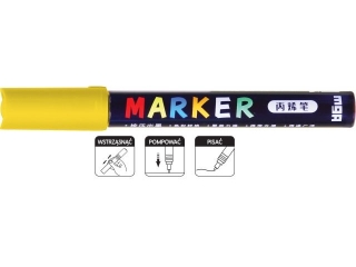 Marker akrylowy 1-2 mm, żółty, MG