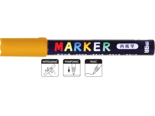 Marker akrylowy 1-2 mm, jasnożółty, MG