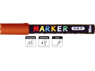 Marker akrylowy 1-2 mm, brązowy czerwonawy, MG