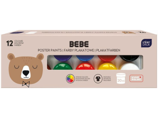 Farby plakatowe 12 kol.20ml BEBE Friends