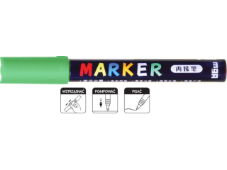 Marker akrylowy 1-2 mm, zielony, MG