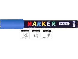 Marker akrylowy 1-2 mm, niebieski, MG