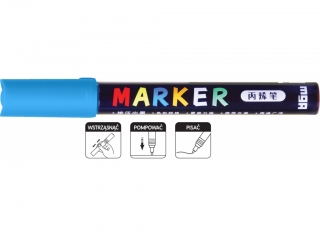 Marker akrylowy 1-2 mm, lazurowy, MG
