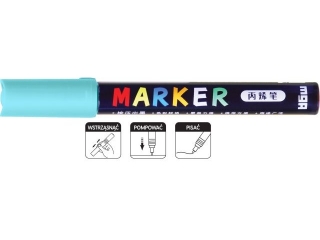 Marker akrylowy 1-2 mm, niebieski niebiański, MG