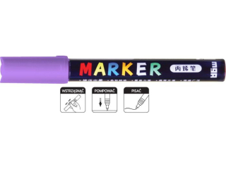 Marker akrylowy 1-2 mm, jasnofioletowy, MG
