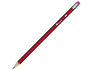 OŁÓWEK TECHN.Z GUMKĄ B 12SZT