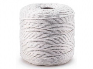 Sznurek bawełniany do makramy 2 mm 500 g, biały (naturalny)