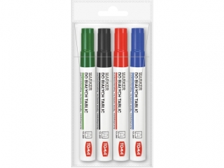 Markery do tablic suchocier. kocwka okrga 2mm - 4 kolory mix Etui [opakowanie=4szt]