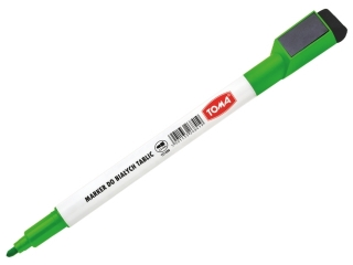 Pisaki do biaych tablic z magnesem w nasadce, kocwka 1, 5mm zielony Pudeko [opakowanie=20szt]