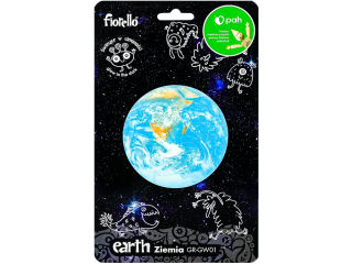 Naklejka fluorescencyjna ZIEMIA 9 cm FIORELLO GR-GW01