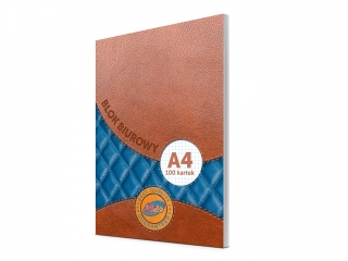 Blok biurowy A4 100 kartek 70 gram PAS-4051 [opakowanie=5szt]