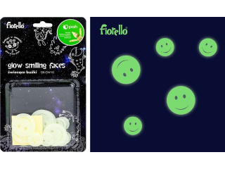Ozdoby fluorescencyjne BUŹKI miks 25szt. FIORELLO GR-GW10