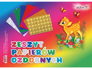 Zeszyt papierów ozdobnych - mix ZPD-1373 (B4) 25x35cm, 8 kartek PROM