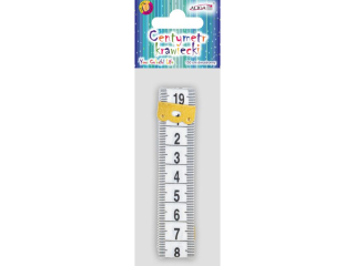 Centymetr krawiecki CK-2912 dwustronny z met. kocwkami, d. 150cm, szer. 2cm
