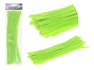 Druciki kreatywne długość : 30 cm ilość : 40 szt kolor: jaskrawy zielony