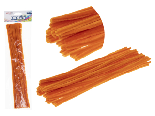 Druciki kreatywne długość : 30 cm ilość : 40 szt kolor: pomarańczowy