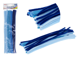Druciki kreatywne  dugo : 30  cm  ilo : 40 szt kolor: odcienie niebieskiego
