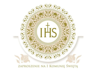 Zaproszenie POL-MAK 10szt. Komunia kwadrat ZKW 120x120 z kopertą ZKW_KOM_39814