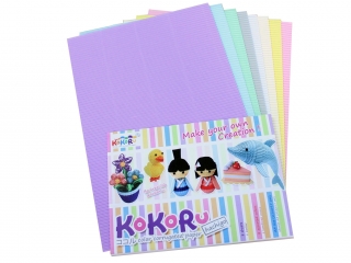 Tektura falista A4 8 arkuszy mix PASTELOWY PAS-5386 cena za arkusz