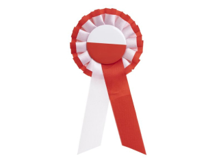 Kotylion rozmiar: 8 x 15, 5 x 4, 5 cm kolor: biały, czerwony