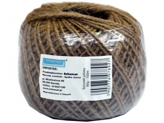 SZNUREK JUTOWY BRĄZOWY 90g 100m 8927 PROMBN
