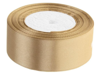 Wstążka satynowa rozmiar: 38 mm x 32 m kolor: ciemny złoty