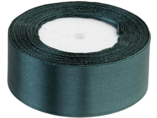 Wstążka satynowa rozmiar: 38 mm x 32 m kolor: zieleń butelkowa
